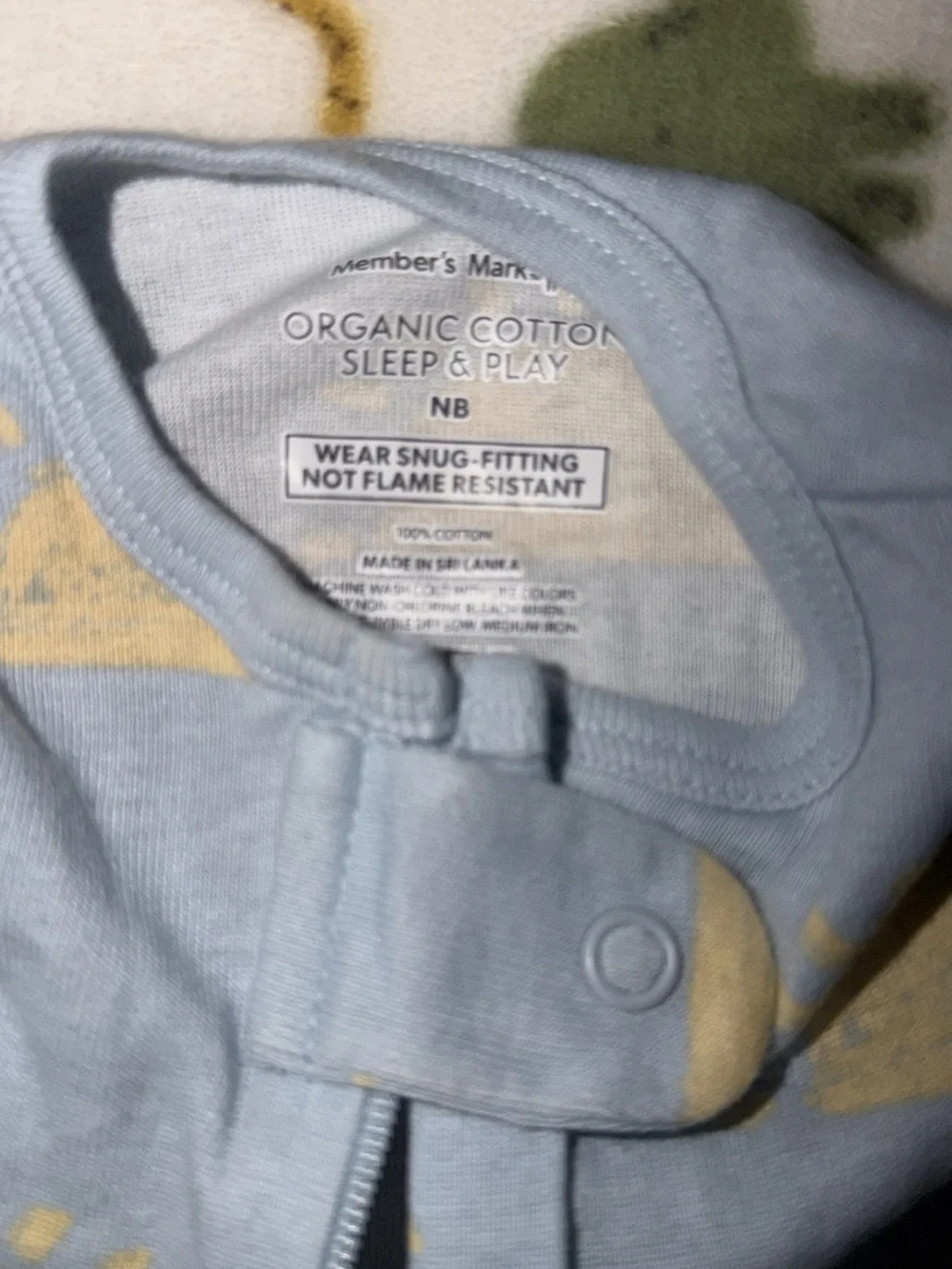 Member’s Mark Organic Cotton Sun Sleeper NB